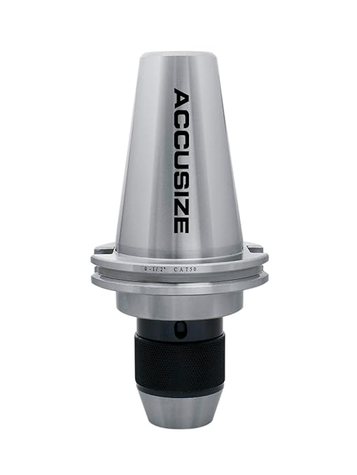 Accusize Industrial Tools 0-1/2'' Cat50 Cnc Integral Keyless Drill Chuck, Accuracy 0.002'' 0222-0894