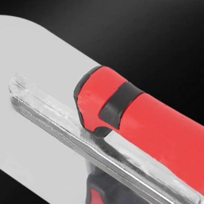 3Pcs Pool Trowel Set Stainless Steel Concrete Tools, Includes 14'' x 4'', 11'' x 4'', 10'' x 3'' Masonry Hand Tool with Soft Grip Handle, Lightweight,Plastering Trowel for Drywall Plastering