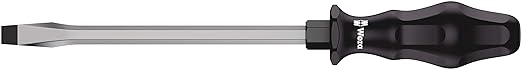 Wera 05018272001 Kraftform Plus 932 A Slotted Screwdriver, 12mm Head, 8" Blade Length