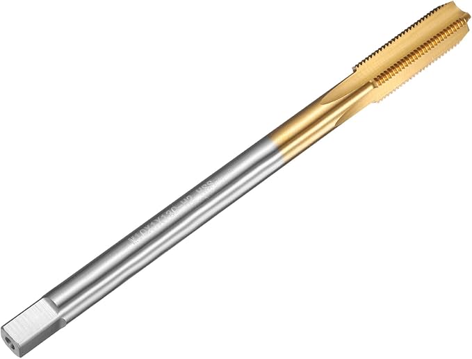 uxcell Metric Thread Tap M10 x 1 H2 130mm Straight Flute Screw Thread Milling Machine Taps Threading Tapping Repair Tool