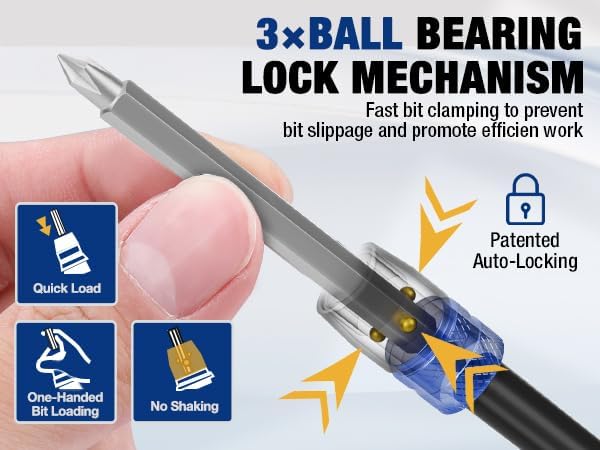 WORKPRO Drill Bit Extension, 6" Drill Screwdriver Bit Holder for Impact Driver Bits, 1/4 Inch Hex Shank Quick Release Extension Adapter, Ideal for Nuts, Drills and Socket Driver Adapters