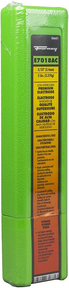 Forney 30680 E7018 AC Welding Rod, 3/32-Inch, 1-Pound