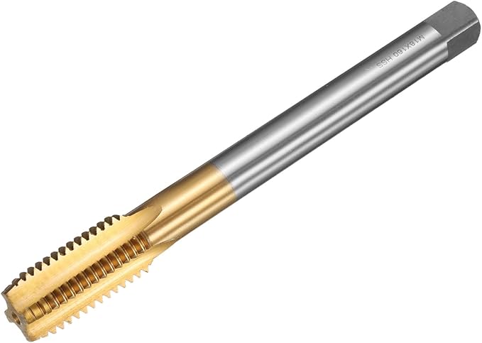 uxcell Metric Thread Tap M18 x 2.5 H2 160mm Straight Flute Screw Thread Milling Machine Taps Threading Tapping Repair Tool