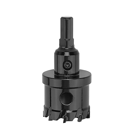 25.5mm (1 inch) Carbide Hole Saw,Metal Steel Hole Saw,Stainless Steel Drill Bit, Hole Cutter for Stainless Steel,Sheet Metal and Iron,Black (25.5mm (1 inch))