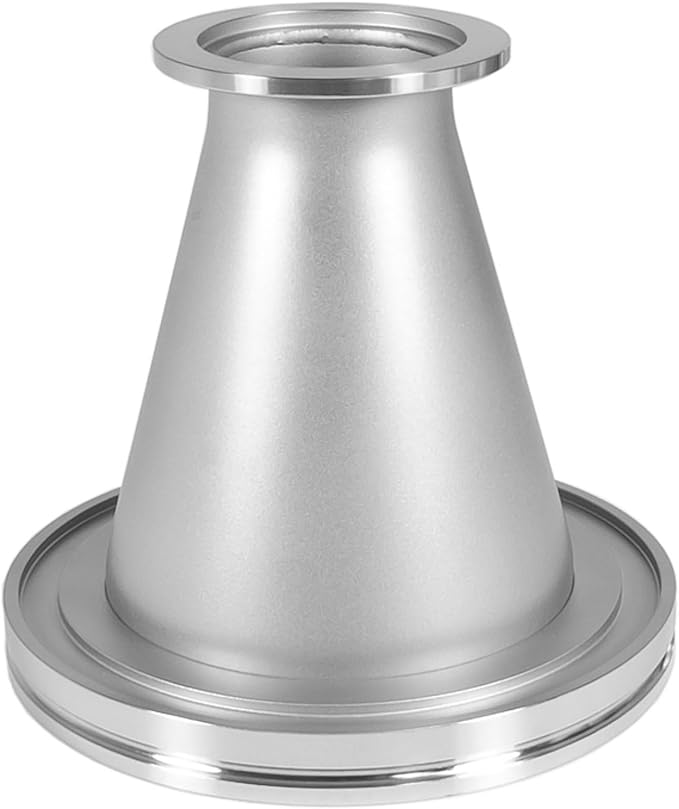 Adapter Conical Profile KF-40 to ISO-100 Large Flange, Reducing Nipple Fittings, ISO-KF NW-40 to ISO-LF Size NW-100, Stainless Steel (KF-40, ISO100)