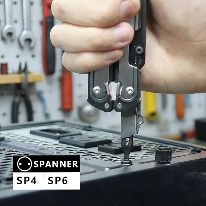 Security Bit Kit Set with Spanner Screwdrivers-SP4/SP6 Bit for Leatherman, Replacement Double-Ended Flat Screwdriver Bits for Leatherman Multi-Tool Accessories,S2 Steel (2Pack)