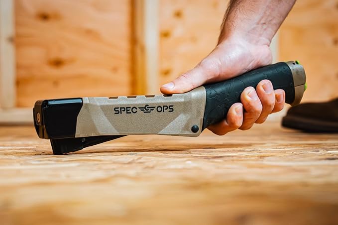 Spec Ops Tools Heavy Duty Hammer Tacker, 1/4", 5/16" or 3/8" Staples, Metal Strike Cap, 3% Donated to Veterans