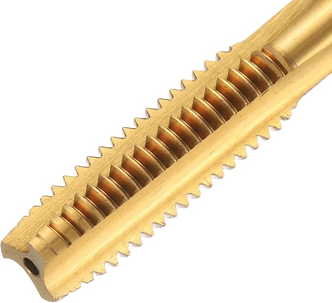 uxcell Metric Thread Tap M8 x 1.25 H2 150mm Straight Flute Screw Thread Milling Machine Taps Threading Tapping Repair Tool