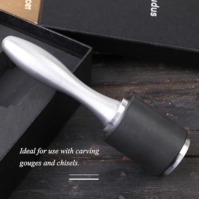 Leather Hammer Leather Mallet Craft Leather Carving Hammer Leather Maul for Stamping Tool Black Nylon Head Leather Mallet for Leather Work with Comfortable Handle for Handmade Project