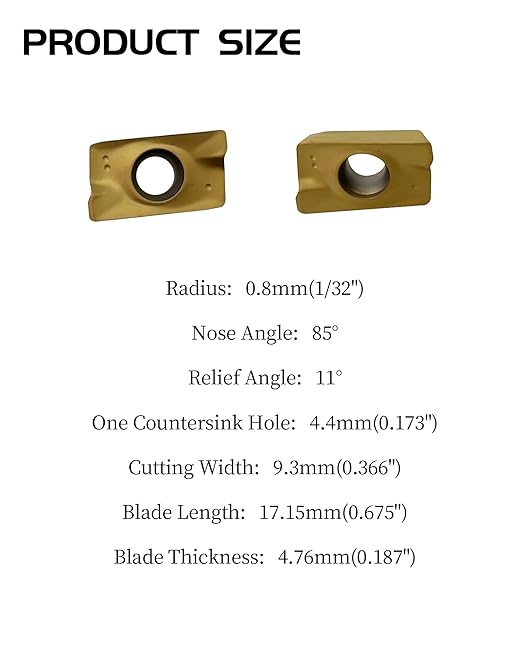 APMT1604PDER-M2 Carbide Milling Inserts, PVD Coated Indexable Milling Inserts Turning Inserts, Carbide Milling Cutter for BAP400R Tool Holders Processing Hard Steel Parts, 20Pcs