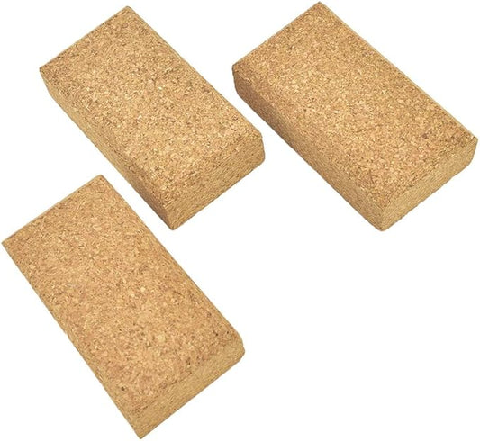 Cork Sanding Blocks 4-1/4"x 2-3/8" x 1-3/16" Hand Sanding Tool for sandpaper - 3pcs