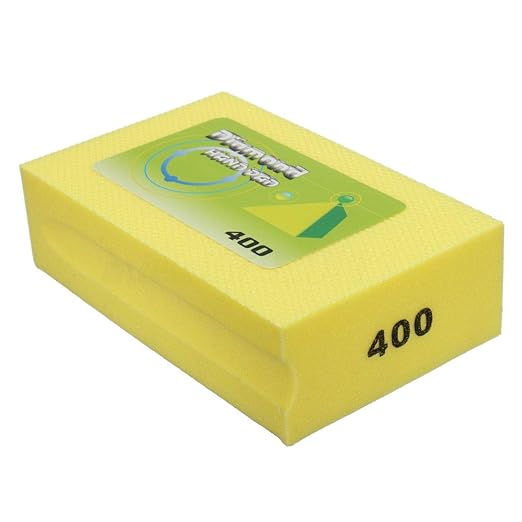 1pcs Grit 400 Sanding Blocks Polishing Grinding Block Diamond Polishing Hand Pads Block for Granite Marble Glass Grinding, Random Color