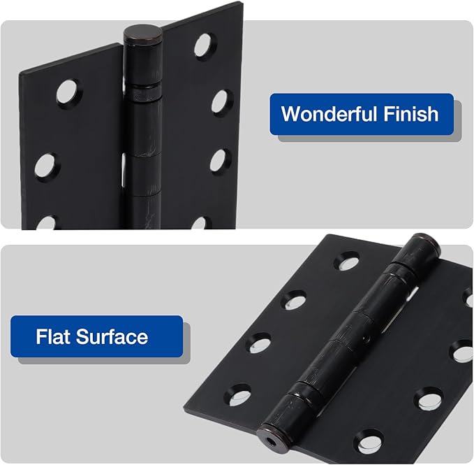 1 Pack Oil Rubbed Bronze 4 Inch Heavy Duty Commercial Ball Bearing Door Hinges