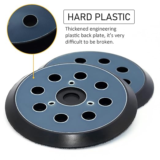 D26451 Palm Sander Pad Replacement, 5 Inch Sander Backing Pad Compatible with DeWalt D26453 Random Orbital Sander
