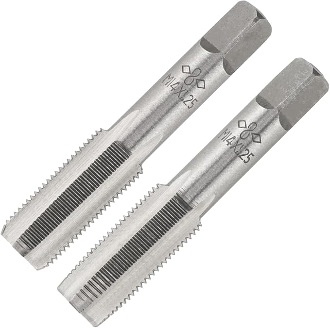 Aceteel M14 X 1.25 Metric Hand Tap, Right Hand M14 X 1.25mm Threading Hand Tap 1Pair