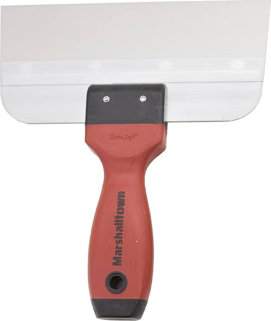 MARSHALLTOWN Narrow Taping Knives, 8 Inch Length, Tempered Stainless Steel Blade, DuraSoft Handle, Made in the USA, 3508SDN