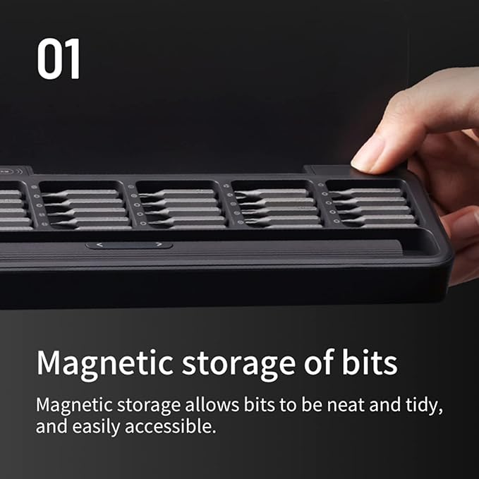 HOTO 25 in 1 Precision Electric Screwdriver Set with 28 in 1 Precision Screwdriver Set