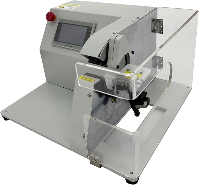BEILOCKERY Automatic Tape Wrapping Machine Compact Handheld Wiring Harness Tape Winding Machine with Touch Screen and Foot Switch for ?0.12inch-?0.98inch Wire Harness 110V