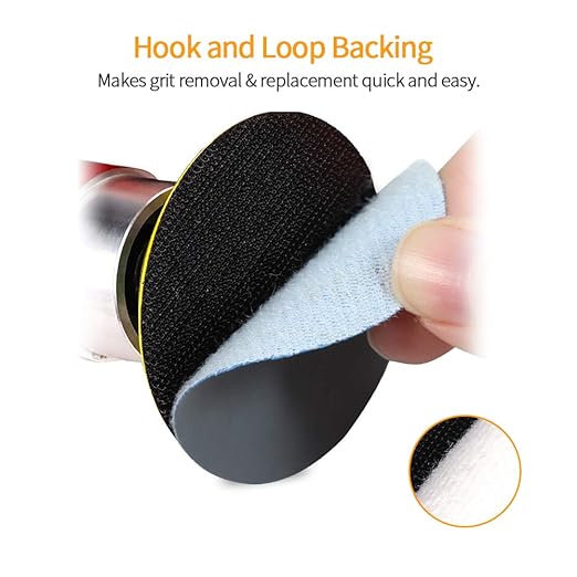SPEEDWOX Sander Disc 100pc Sanding Hook and Loop Sandpaper 3000 Grit Sanding Discs 2 inch Sandpaper for Sanders Drill Grinder Rotary Tools Attachment Woodworking Wood Auto, No Hole