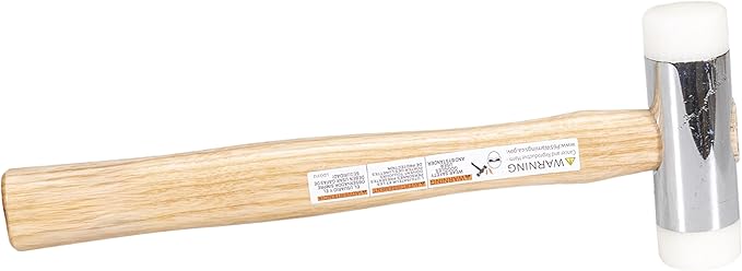 VAUGHAN Nylon Face Hammer, Chrome Plated Zinc Alloy Head, 1 Lbs, NT125, VN58410