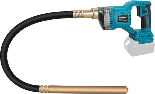 Handheld Concrete Vibrating Tool Compatible with Makita 18V Battery, 600W Cordless Concrete vibrator with 3.8FT Shaft Rod 5,500VPM Portable Pencil Cement Vibrarator Remove Air Bubble(No Battery)