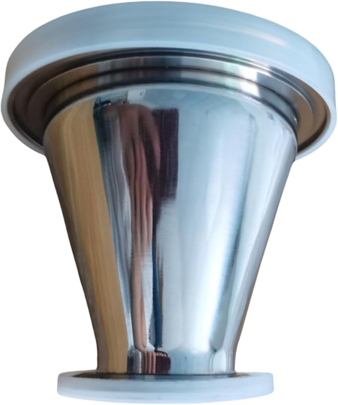 Adapter Conical Profile KF-25 to ISO-63 Large Flange, Reducing Nipple Fittings, ISO-KF NW-25 to ISO-LF Size NW-63, Stainless Steel (KF-25, ISO63)