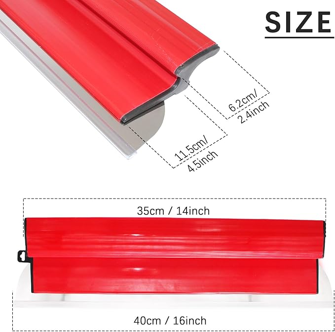 Drywall Skimming Blade 16 Inch, Smooth Finish, Precision 0.5mm European Stainless Steel Blade (Replaceable),Drywall Skimming Blade Tool for Drywall/Wallboard/Plasterboard