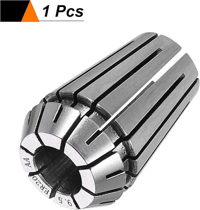HARFINGTON Spring Collet Chuck ER20 9.5mm 65Mn Spring Steel Precision Router Collets for CNC Engraving Milling Lathe Tool