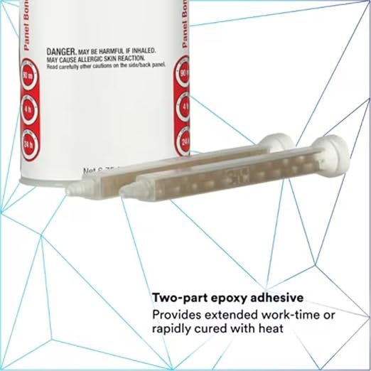 3M Panel Bonding Adhesive 08115, OEM Recommended Two-Part Epoxy, 200 mL Cartridge, Bonds Metal & Composites for Auto Body Panel Repair (1 Cartridge)