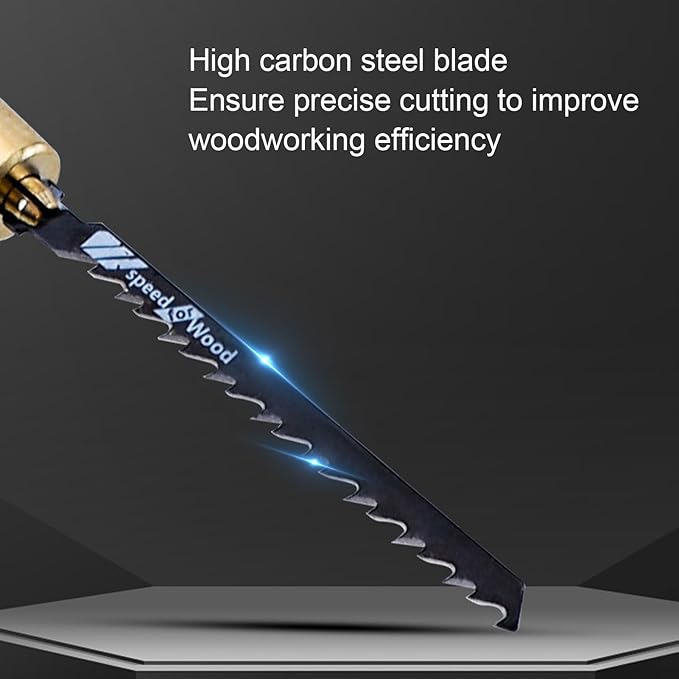 Dpofirs 5 Manual Saw Kit, Hex Shaped Handle, 5 Blades, Detachable Woodworking Hand Saw, for Home Projects