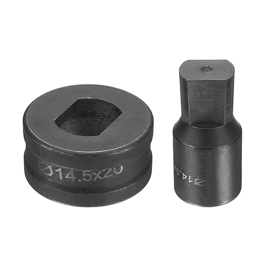 HARFINGTON Hydraulic Hole Punch Die 過14.5횞20mm Slot Hole 40Cr Steel Electric Punching Kit for CH70 Electric Punching Machine, Black