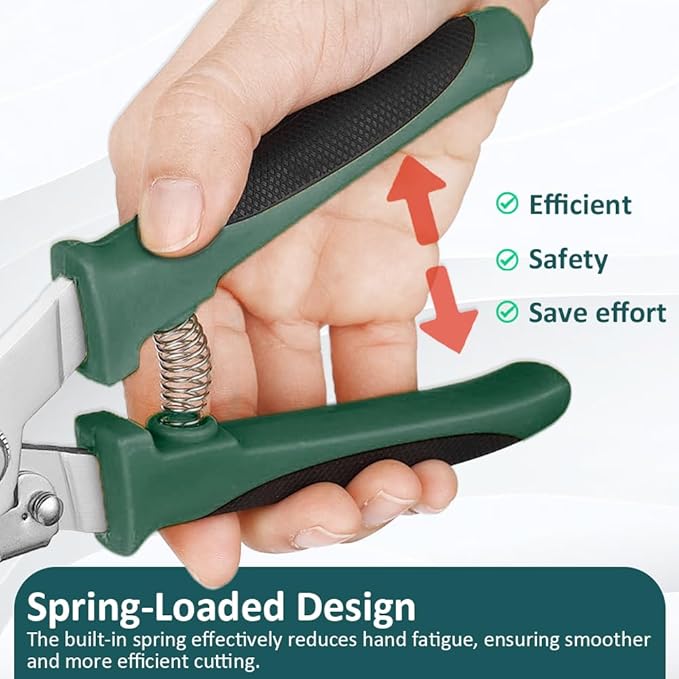 Industrial Heavy Duty Utility Scissors, All Purpose Stainless Steel Scissor, Curve-Blade, Comfort Grips, Multi-function Shears for Cutting Leather, Wire, Cardboard, Thin Iron (Curved Blades)