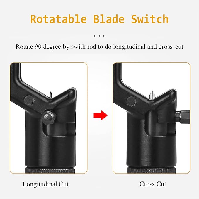 GROWORD 8-28.6MM Cable Stripper - FTTH Armored Fiber Cable Stripping Knife, Radial Cutter, Slitter Tools for Stripping Fiber Optic Cable Jackets