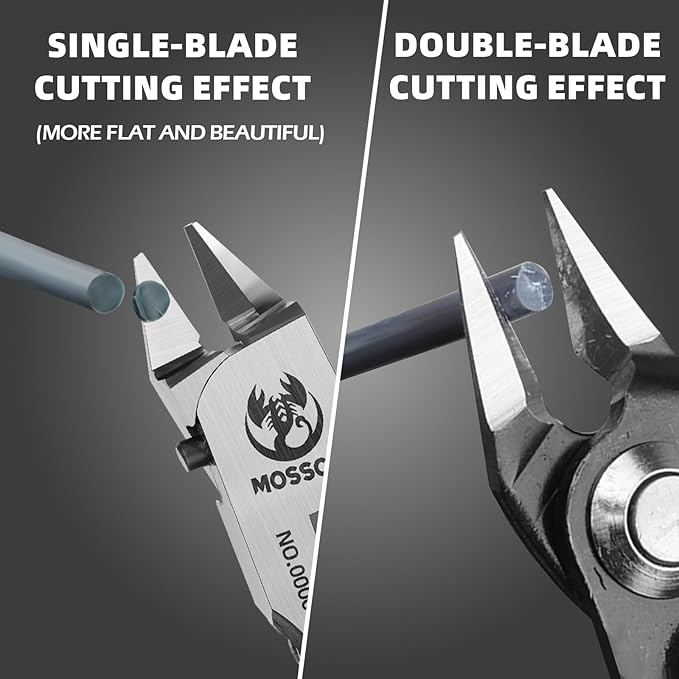 Model Nippers, Ultra-thin Single-edge Nippers for Advancers Repair Plastic Model and Fix, Plastic Model Tools Nippers with Non-slip Grip, 4.7 Inch Sprue Cutter for Plastic Model Building