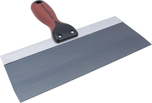 MARSHALLTOWN DuraSoft II Taping Knife, 10 Inch Blue Steel Blade, For Drywall Finishing, 4510D