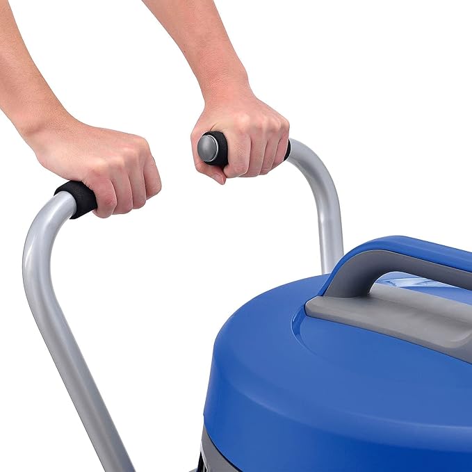 Global Industrial Commercial HEPA Wet Dry Vacuum with On-Board Storage and Tool Kit, Stainless Steel, 21 Gallon Capacity, 120 CFM, 1400W, 120V, 8'L Power Cord
