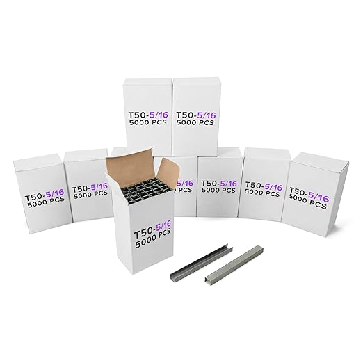IDL Packaging Heavy Duty Staples for Hummer Tacker HT-9-11 - Stainless Steel, 3/8" x 5/16" x 0.04" (10 Boxes, 50,000 pcs)