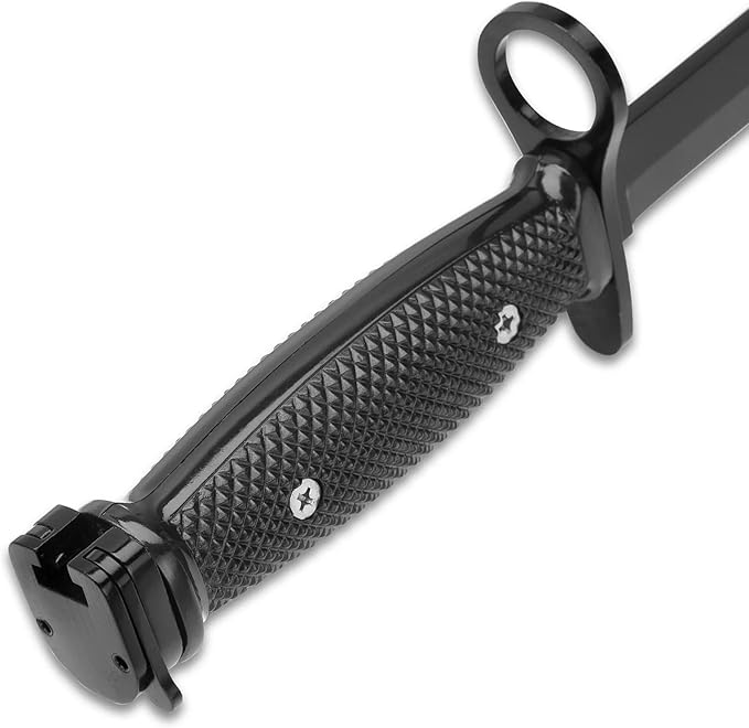 BUDK Tactical M7 Bayonet With Metal Sheath | Fixed Blade Military-Style Knife | Stainless Steel Construction | Secure Locking Sheath | Rugged Design for Outdoor Survival, Camping & Field Use