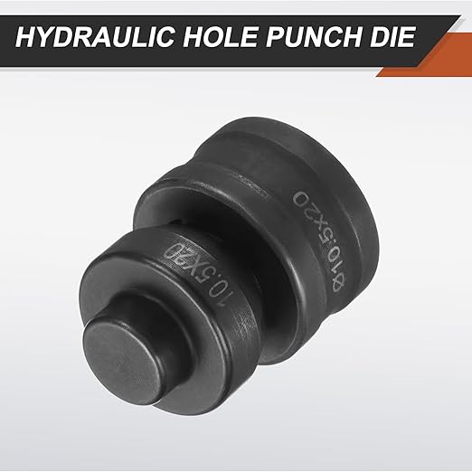 HARFINGTON Hydraulic Hole Punch Die 過10.5횞20mm Oval Hole 40Cr Steel Electric Punching Kit for CH60 Electric Punching Machine, Black