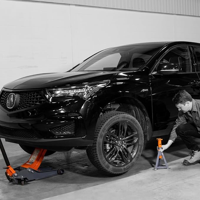 3.3-Ton Jack Stands (x2), Suited for Most Cars, SUVs and Pickup Trucks, Sold in Pair.