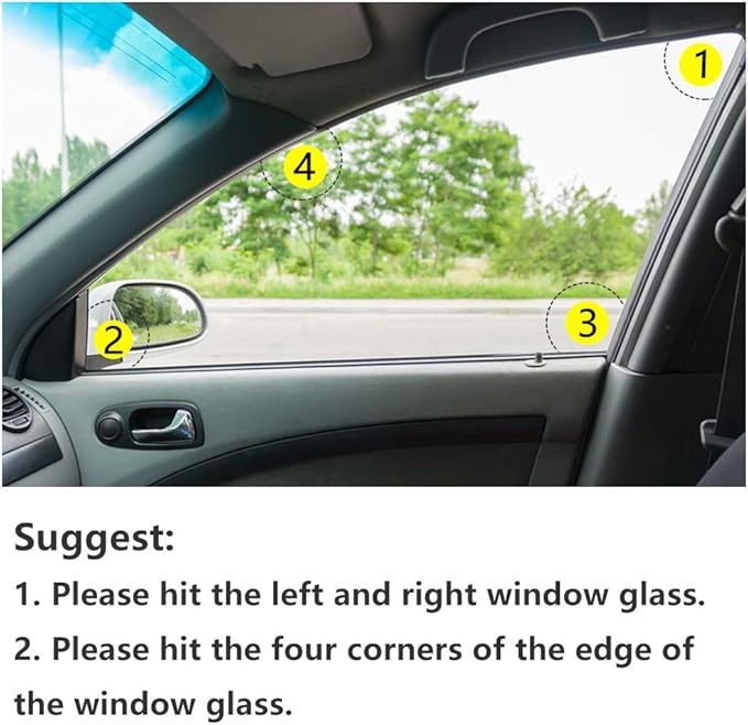 2-Pack Car Safety Hammer, 3-in-1 Auto Emergency Escape Hammer with Window Breaker and Seat Belt Cutter, Striking Black Emergency Escape Tool for Car Accidents