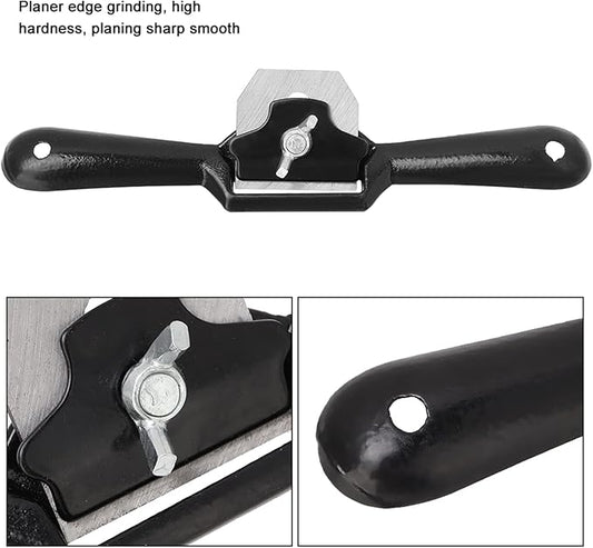 Curved Blade Spokeshave Two Handed Mini Planer Tool Manganese 9 Inch Adjustment Woodworking Cutting Plane Spokeshave Hand Trimming Tool