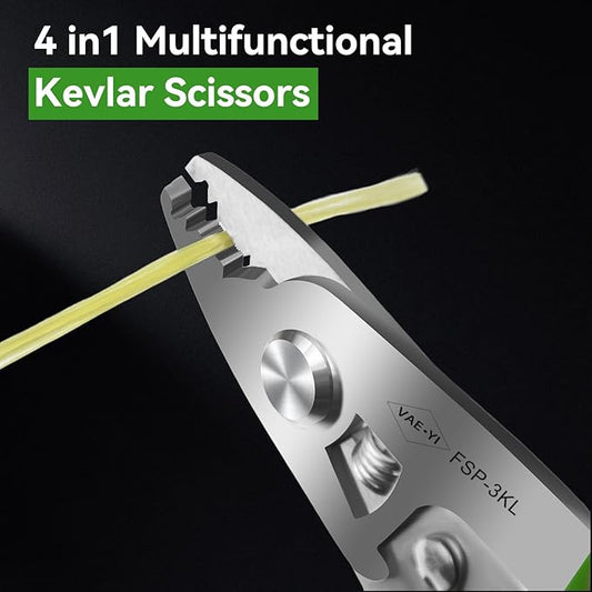 VAE쨌YI 2024 New Fiber Stripper with Kevlar Scissors function, Fiber Stripper, Cable Stripper,Stainless Steel, Fiber Optic Tools,Fiber Stripping Tool(FSP-3KL)