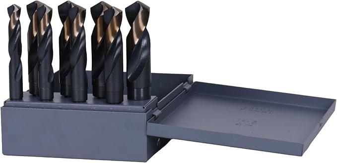 Century Drill & Tool, 44408, 8 PC Set,Silver & Deming,High Speed Drills, Cobalt Steel