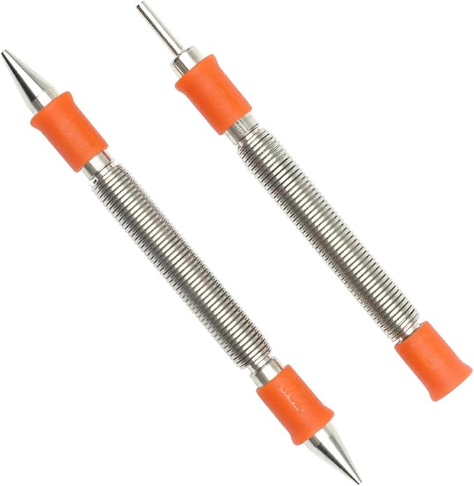 2-Piece Dual Head Nail Setter and Door Hinge Pin Remover Tool Set, Combination 1/32" and 1/16" Nail Set, Hammerless Paint Pro Pak 2 Piece Tool Set