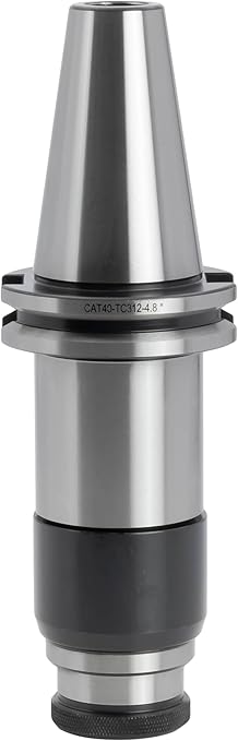 CAT 40 Taper Floating Tap Holder Set, Quick Change, Positive Drive, with 8 pcs Adapters for #5 to 1/2" Taps