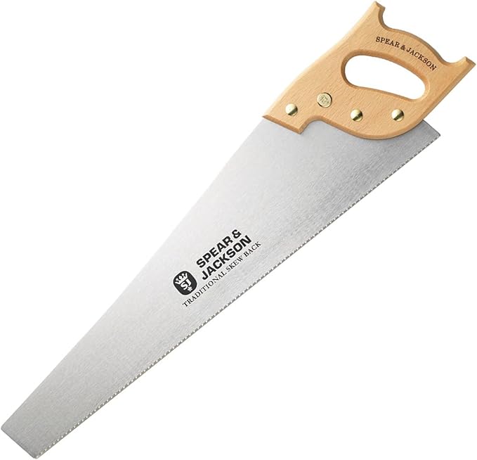 Spear & Jackson 9500R Back Saw, Brown and Silver 22 Inch x 10 ppi