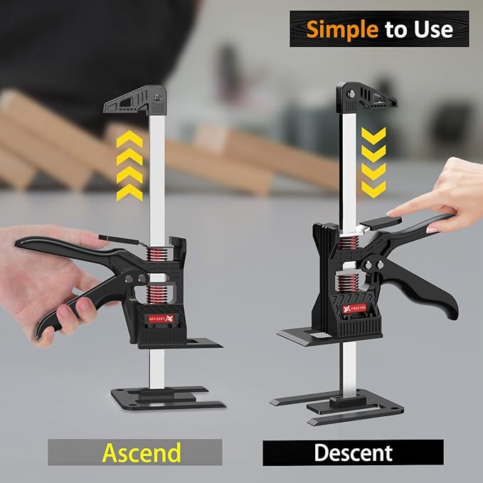 Labor Saving Arm Jack(2 Pcs),Height Lifting Device with Portable Bag,Suitable for Door & Window Lifting,Drywall Lifts etc(13inch)