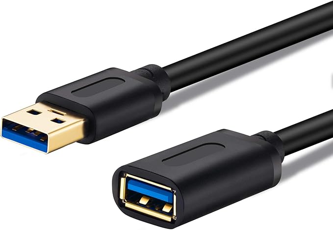 USB 3.0 Extension Cable 25Ft,USB 3.0 High Speed Extender Cord Type A Male to A Female for PlayStation, Xbox, USB Flash Drive, Card Reader, Hard Drive,Keyboard, Printer, Scanner(25Ft/8M)