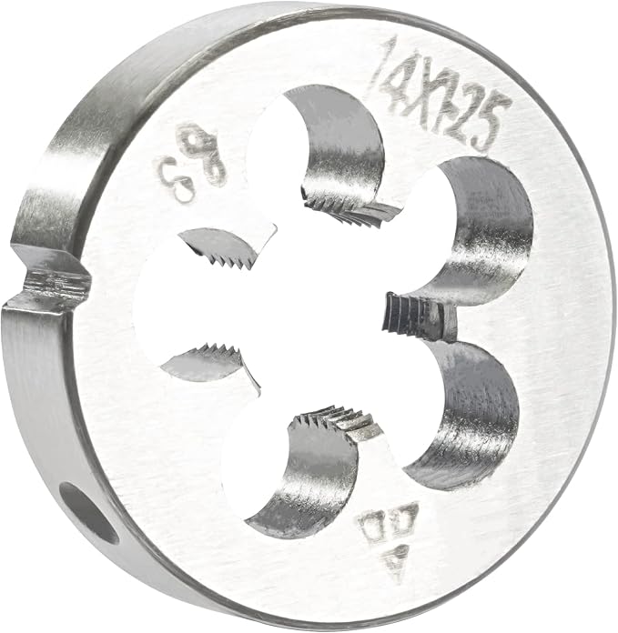 Aceteel M14 x 1.25 Metric Round Die, Machine Thread Die M14 X 1.25mm Right Hand
